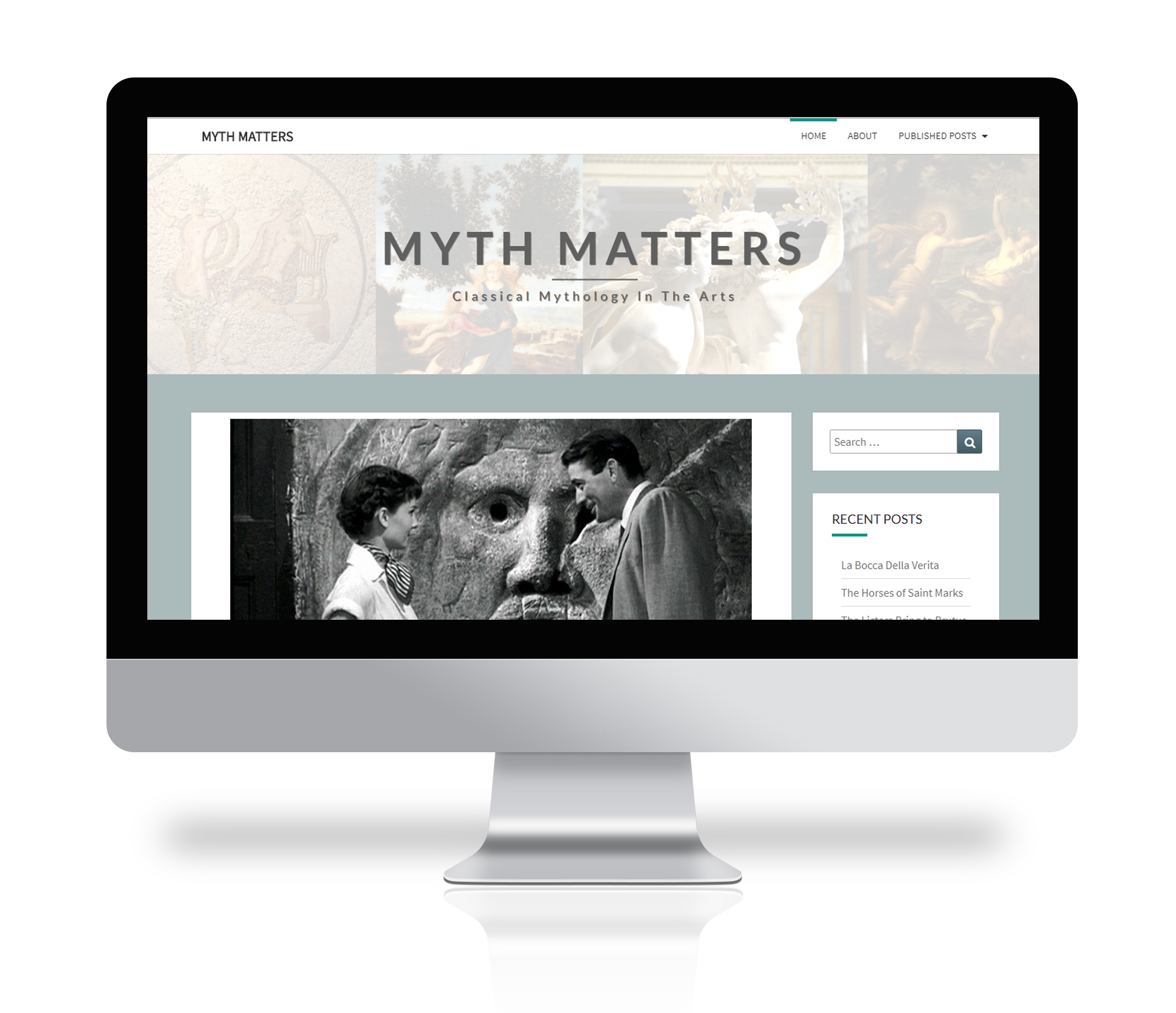 Picture of Myth Matters website