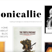 Screenshot of Draconiallie site by Alisa Schreibman